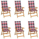 vidaXL Tuinstoelen 2 st met antracietkleurige kussens massief teakhout
