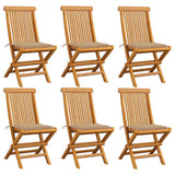 vidaXL Tuinstoelen 2 st met antracietkleurige kussens massief teakhout