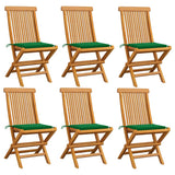 vidaXL Tuinstoelen 2 st met antracietkleurige kussens massief teakhout