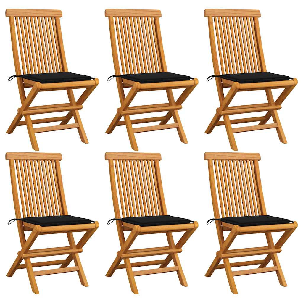vidaXL Tuinstoelen 2 st met antracietkleurige kussens massief teakhout