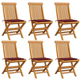 vidaXL Tuinstoelen 2 st met antracietkleurige kussens massief teakhout