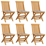 vidaXL Tuinstoelen 2 st met antracietkleurige kussens massief teakhout