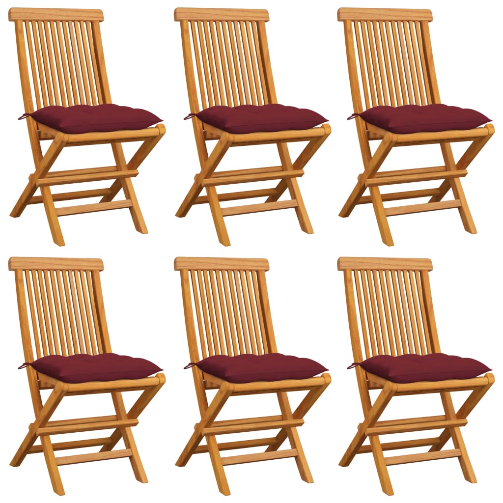 vidaXL Garden Chairs 2 pcs with Anthracite Cushions Solid Teakwood