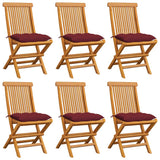 vidaXL Garden Chairs 2 pcs with Anthracite Cushions Solid Teakwood