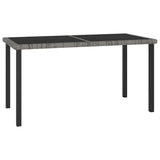 vidaXL 5-delige Tuinset poly rattan zwart