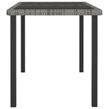 vidaXL 5-delige Tuinset poly rattan zwart