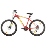 vidaXL Mountainbike 21 versnellingen 27,5 inch wielen 38 cm frame rood
