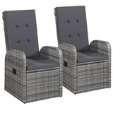 vidaXL 3-Piece Garden Lounge Set Grey