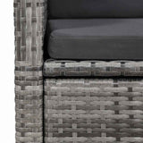 vidaXL 3-Piece Garden Lounge Set Grey