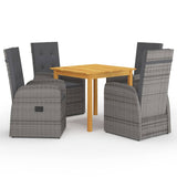 vidaXL 3-Piece Garden Lounge Set Grey