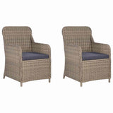 vidaXL 3-Piece Garden Dining Set Black