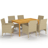 vidaXL 5-piece Garden Dining Set Black