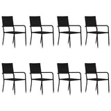 vidaXL 7-Piece Garden Dining Set Grey