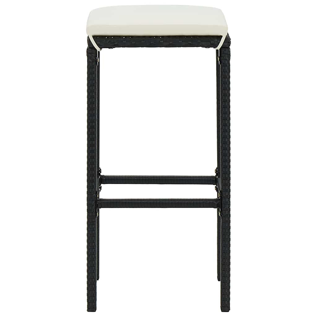 vidaXL 5-Piece Garden Bar Set with Cushions Brown