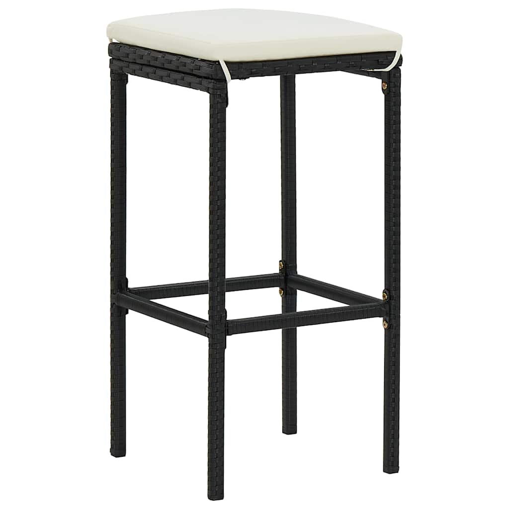 vidaXL 5-Piece Garden Bar Set with Cushions Brown