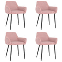 vidaXL Chaises de salle à manger 4 pcs velours gris foncé