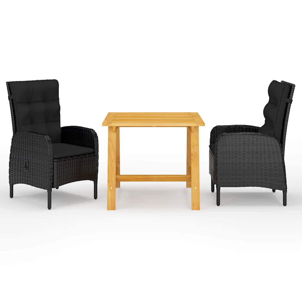 vidaXL 3-Piece Garden Lounge Set Grey