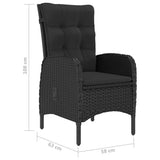 vidaXL 3-Piece Garden Lounge Set Grey