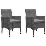 vidaXL 5-piece Garden Dining Set black