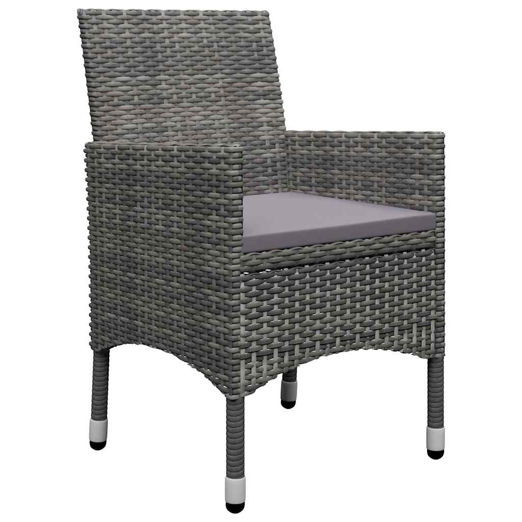 vidaXL 5-piece Garden Dining Set black
