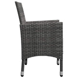 vidaXL 5-piece Garden Dining Set black