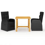 vidaXL 3-piece Garden Lounge Set Grey