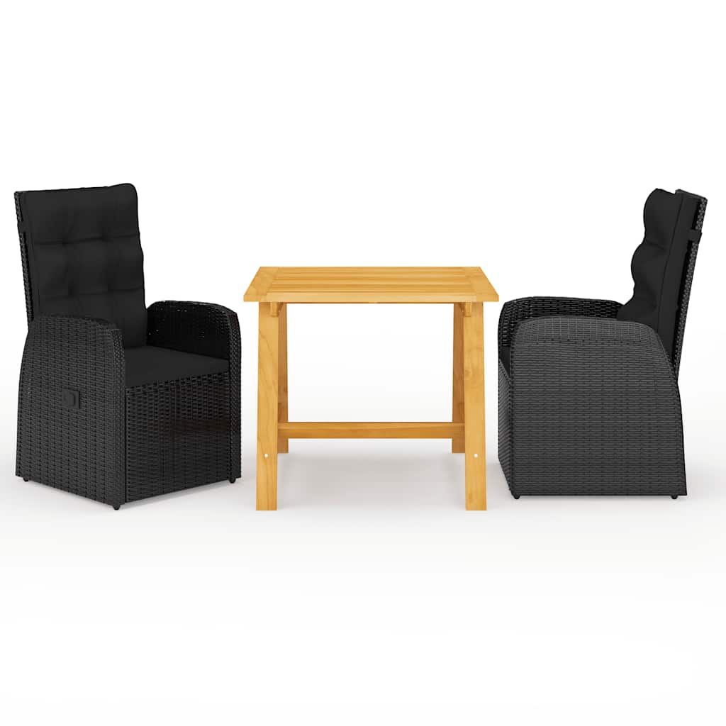 vidaXL 3-piece Garden Lounge Set Grey