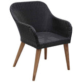vidaXL 3-piece Garden Lounge Set black