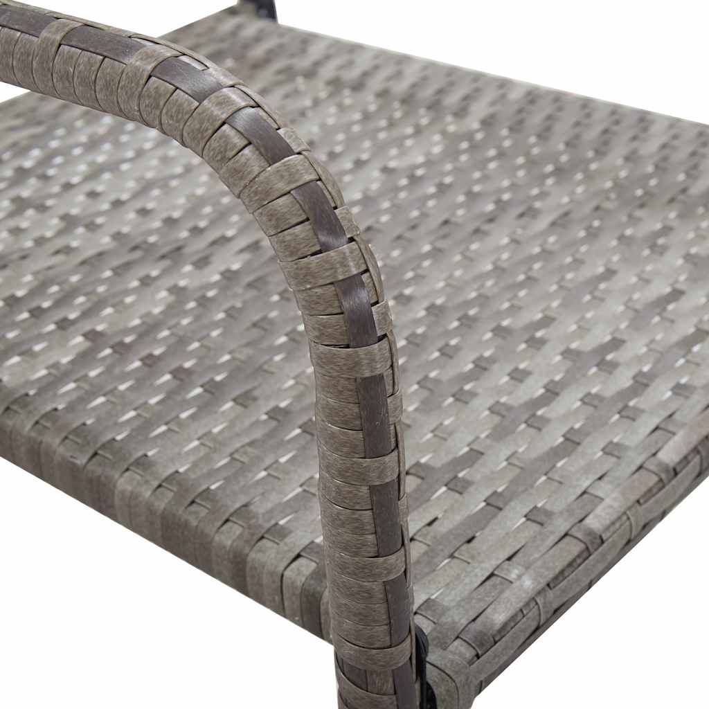vidaXL 3-delige Tuinset zwart