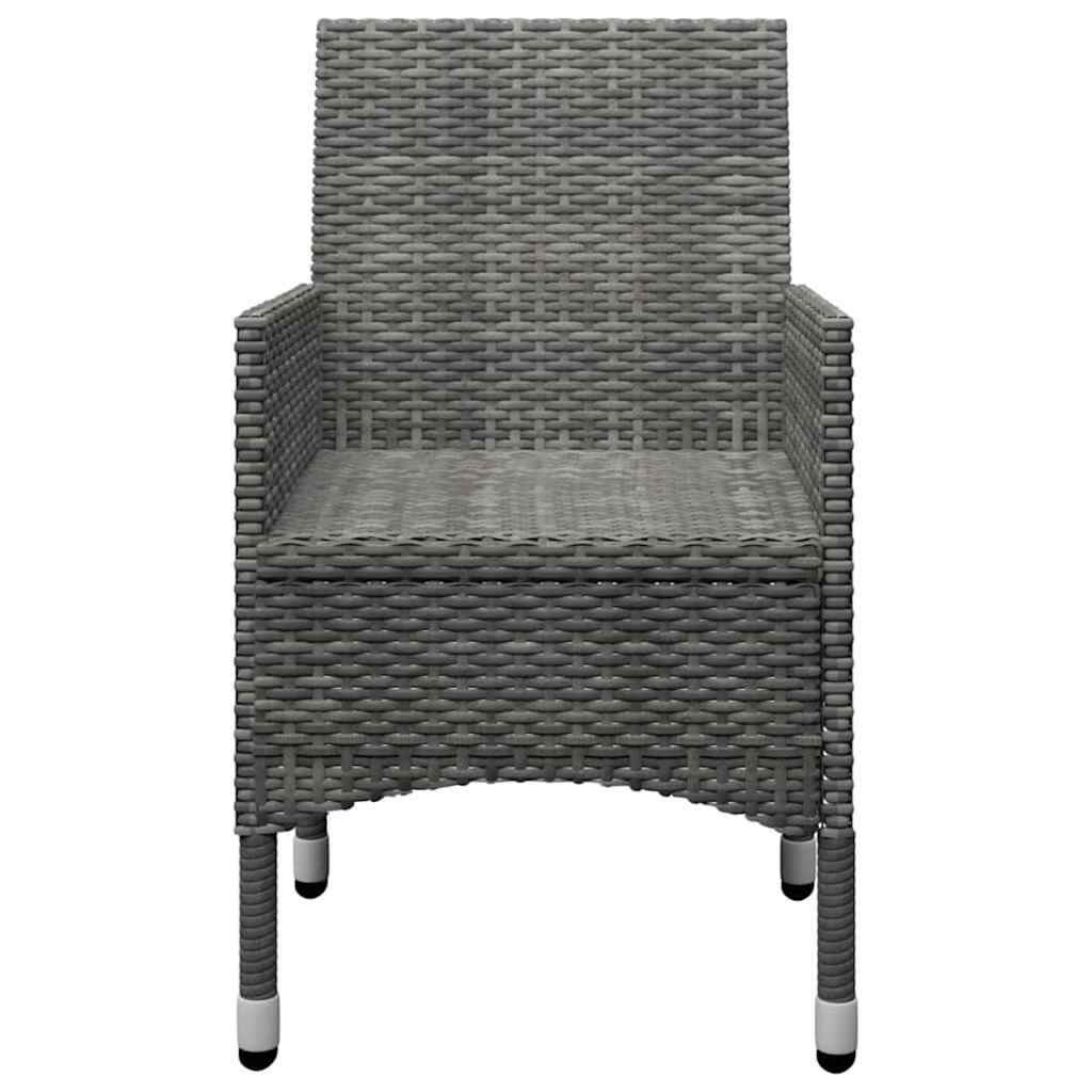 vidaXL 5-delige Tuinset zwart