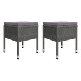 vidaXL 5-delige Tuinset zwart