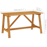 vidaXL 5-piece Garden Dining Set brown