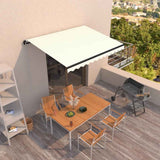 vidaXL Luifel handmatig uittrekbaar 300x250 cm antraciet