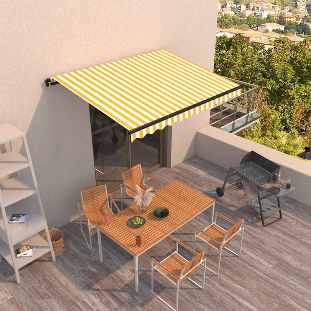 vidaXL Luifel handmatig uittrekbaar 300x250 cm antraciet