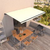 vidaXL Luifel handmatig uittrekbaar 300x250 cm antraciet