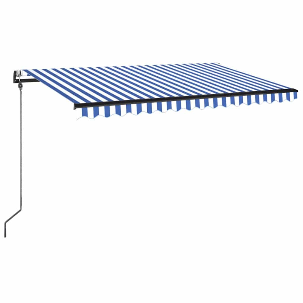 vidaXL Luifel automatisch uittrekbaar 350x250 cm crèmekleurig