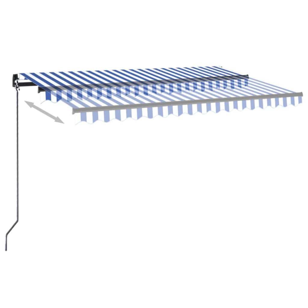 vidaXL Luifel automatisch uittrekbaar 350x250 cm crèmekleurig