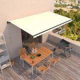 vidaXL Luifel handmatig uittrekbaar 300x250 cm antraciet
