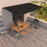vidaXL Luifel handmatig uittrekbaar 300x250 cm antraciet