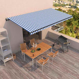vidaXL Luifel automatisch uittrekbaar 350x250 cm crèmekleurig