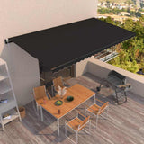 vidaXL Luifel automatisch uittrekbaar 350x250 cm crèmekleurig