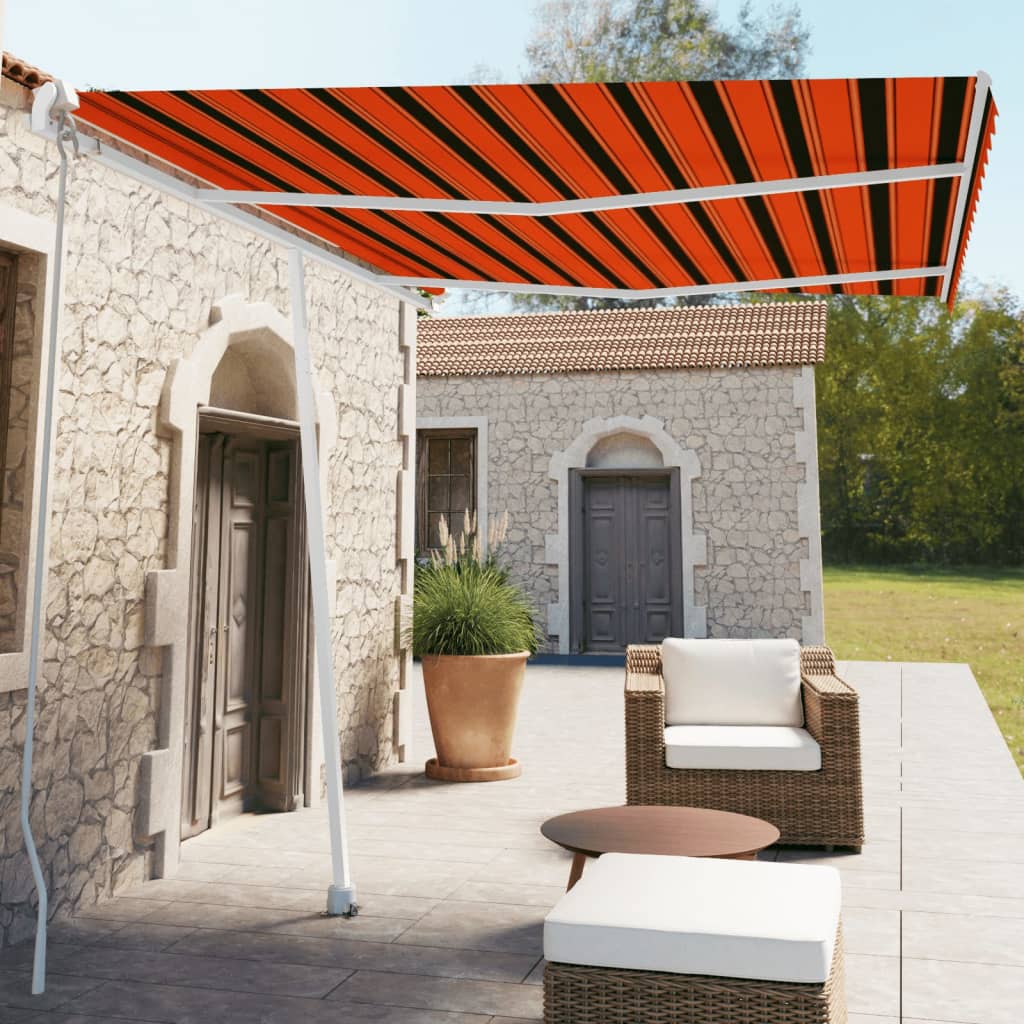 vidaXL Luifel vrijstaand handmatig uittrekbaar 300x250 cm antraciet