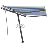 vidaXL Luifel vrijstaand handmatig uittrekbaar 300x250 cm antraciet