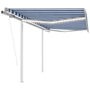 vidaXL Automatic Awning with LED and Wind Sensor 3x2.5 m Anthracite