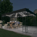 vidaXL Prise avec éclairage LED 4x3x2,7 m blanc