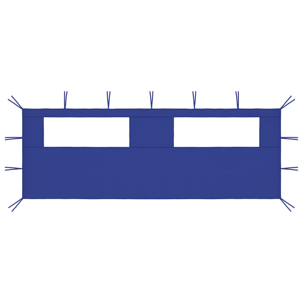 vidaXL Prieelzijwand met ramen 6x2 m crèmekleurig
