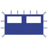 vidaXL Prieelzijwand met ramen 6x2 m crèmekleurig