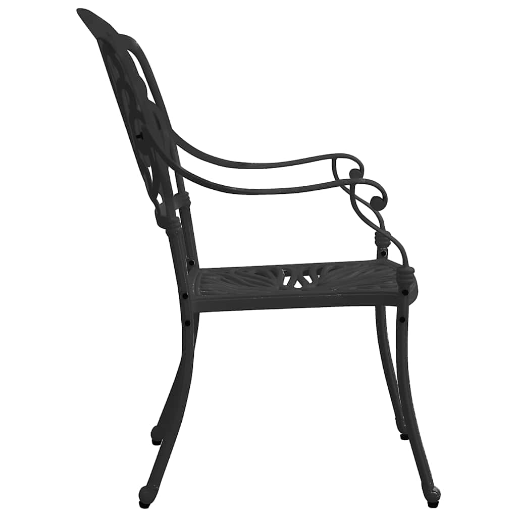 vidaXL 3-delige Bistroset gietaluminium bronskleurig
