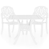 vidaXL 3-delige Bistroset gietaluminium bronskleurig