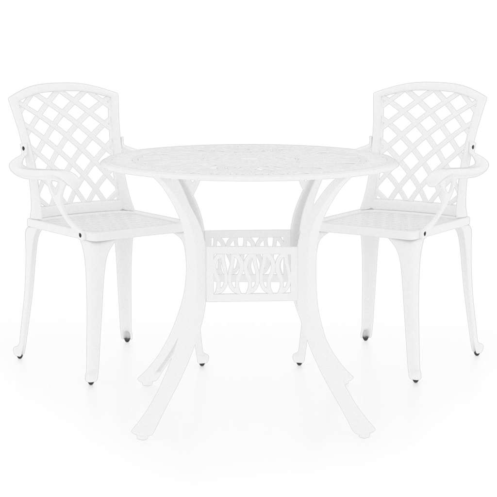 vidaXL 3-Piece Cast Aluminum Bistro Set Bronze